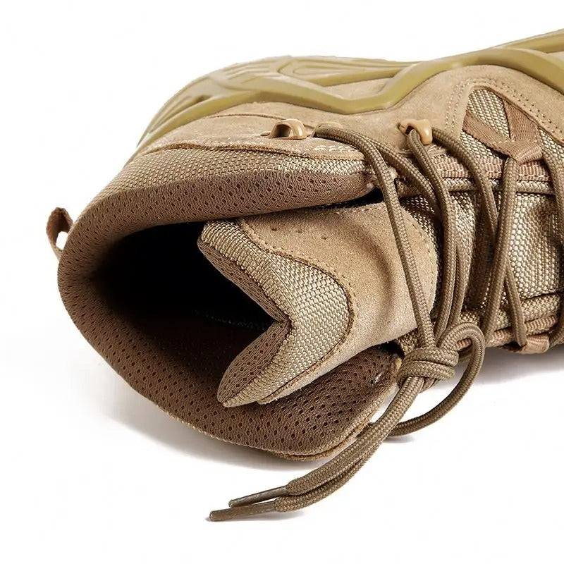 Scarpe antinfortunistiche impermeabili antiscivolo resistenti alla caviglia traspiranti ammortizzanti stivali tattici da arrampicata e trekking | 5002