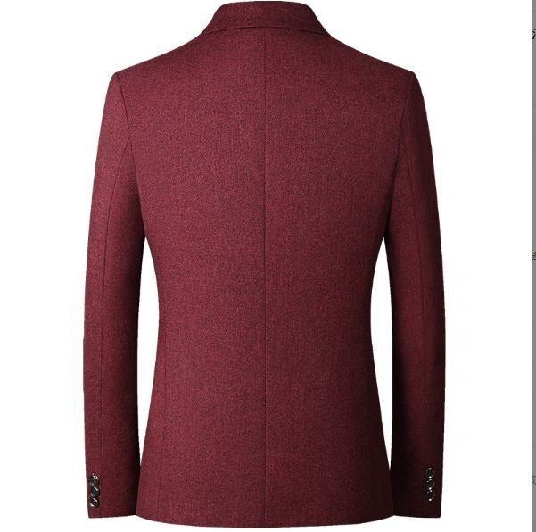 Giacca da uomo monopetto polo scozzese casual attillato blazer da lavoro | X105