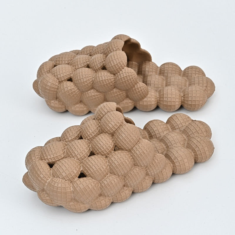 Chaussons à bulles unisexes en EVA de haute qualité, antidérapants, semelle de massage personnalisée en EVA, pantoufles à bulles d'intérieur souples pour la maison | RZ0025