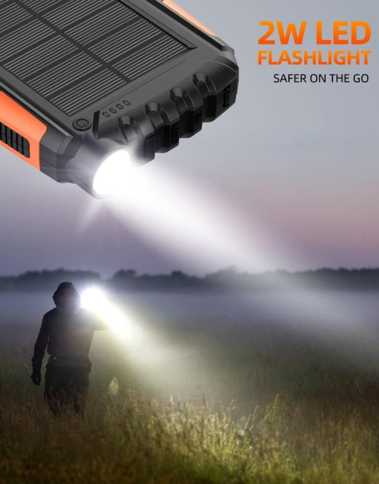 Power Bank solare 20000mAh Caricabatterie portatile Power Bank Caricabatterie esterno | 00010