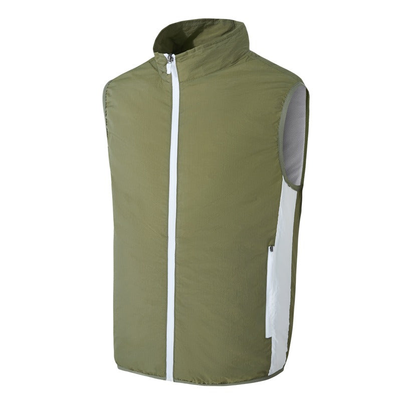 Gilet estivo senza maniche con protezione solare per esterni, gilet rinfrescante con aria condizionata | 5727