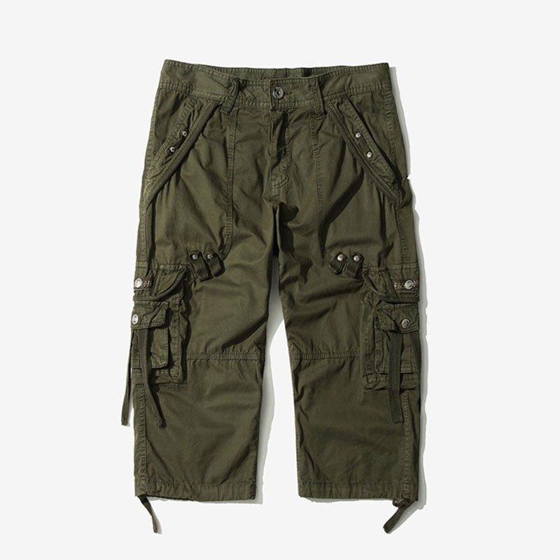 Short cargo long pour homme, pantalon décontracté en dessous du genou | 5820
