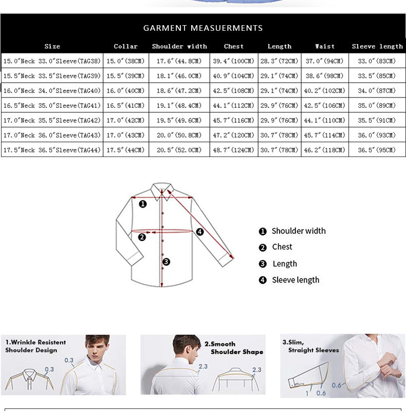 Camicia casual da uomo in Oxford filato tinta unita a maniche lunghe, abbigliamento autunnale | NJF