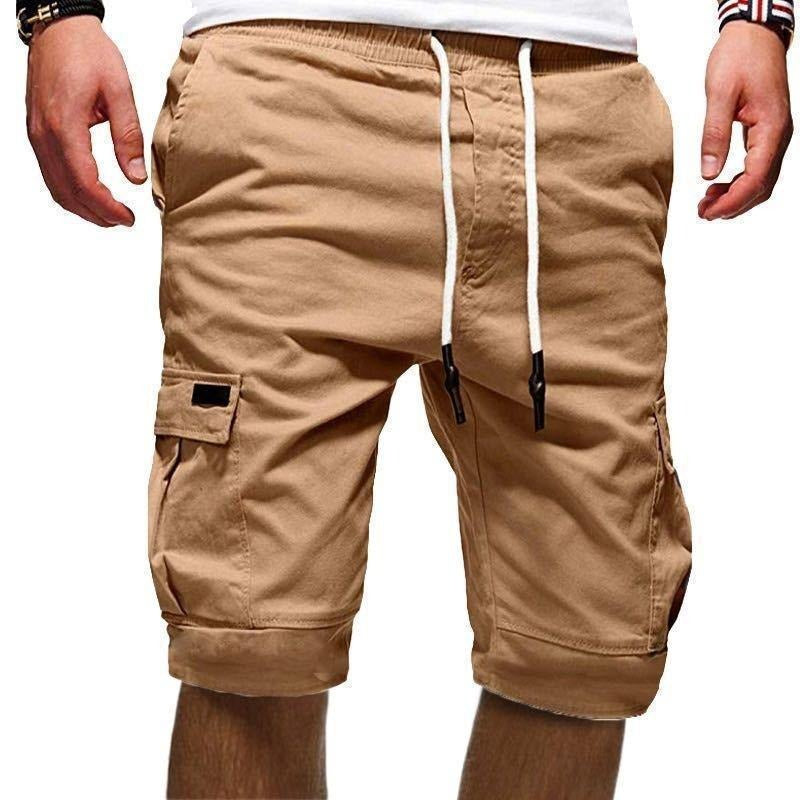 Pantaloni corti sportivi da lavoro con patchwork, casual, estivi, all'aperto | DK-05