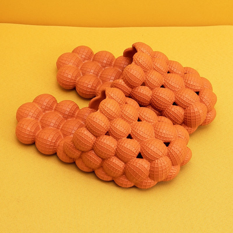 Chaussons à bulles unisexes en EVA de haute qualité, antidérapants, semelle de massage personnalisée en EVA, pantoufles à bulles d'intérieur souples pour la maison | RZ0025