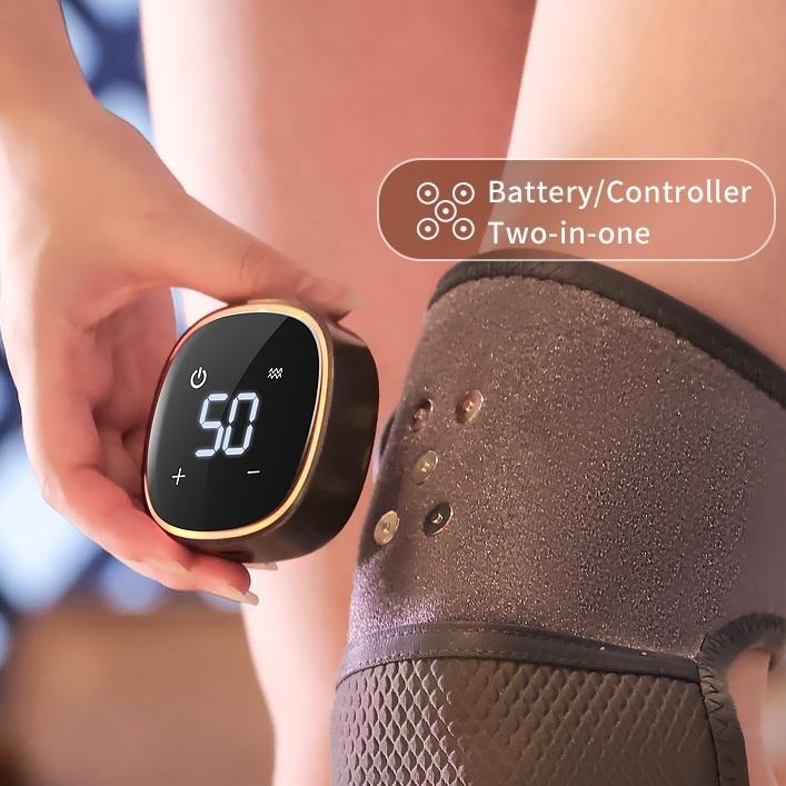 Genouillère chauffante sans fil avec chaleur et vibrations pour soulager la douleur et masser les jambes et les genoux pour l'arthrite | J15A (Copie)