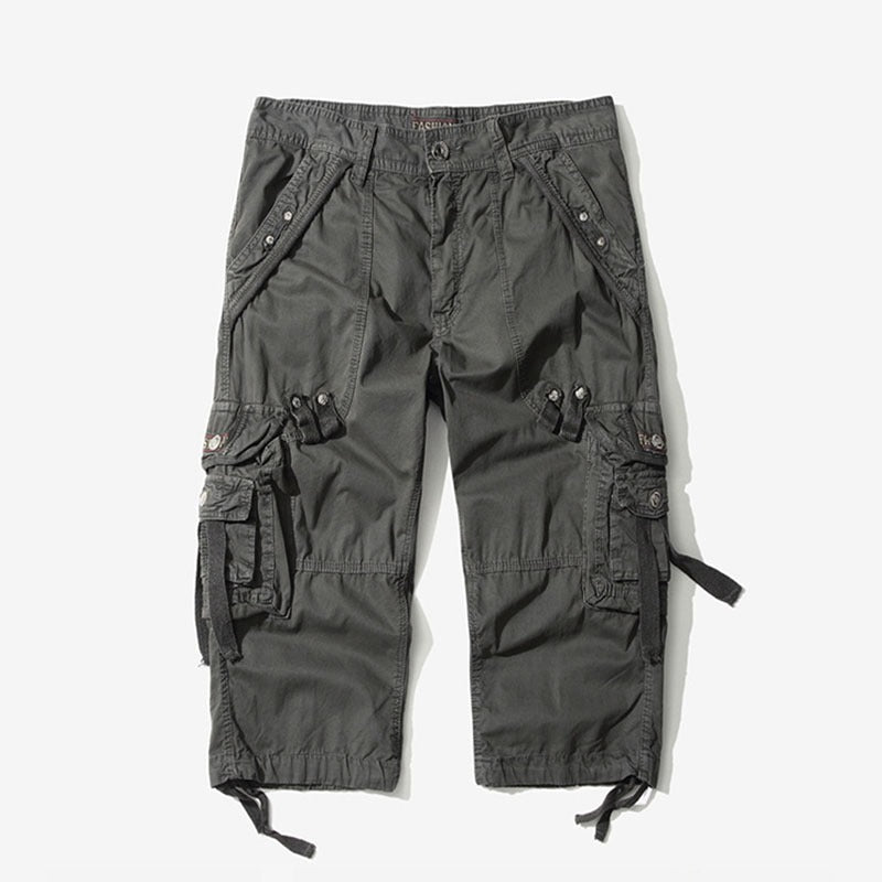 Short cargo long pour homme, pantalon décontracté en dessous du genou | 5820