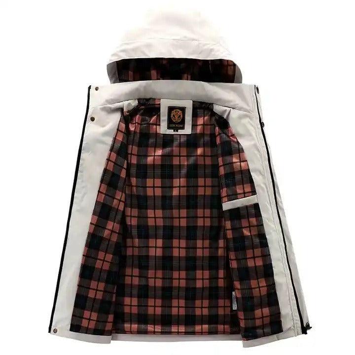Giacca invernale con cappuccio, casual, calda, con cappuccio, spessa, antivento | 8889