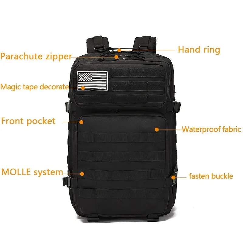 Nouveau sac Molle portable tendance 45L, bagage de voyage en montagne, sac à dos tactique Oxford |