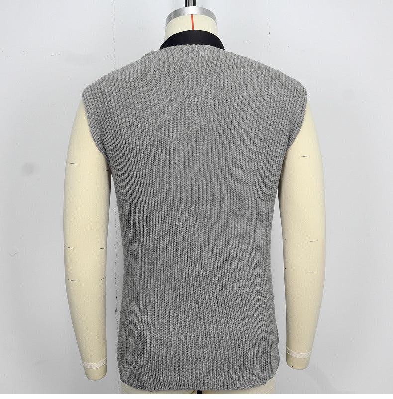 Stylish Men’s Woolen Knit Vest Slim Fit Wool Vest Perfect for Fall & Winter | SY0163