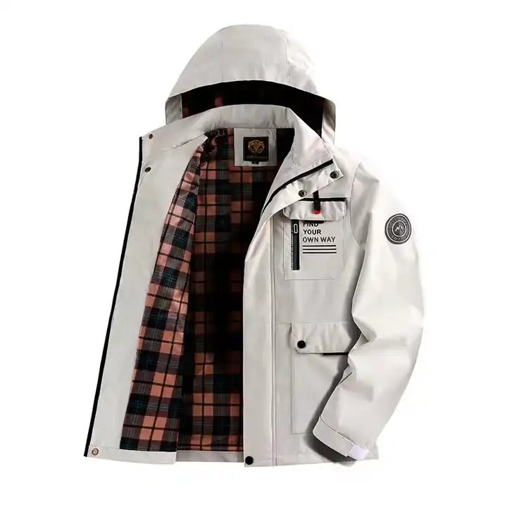 Giacca invernale con cappuccio, casual, calda, con cappuccio, spessa, antivento | 8889
