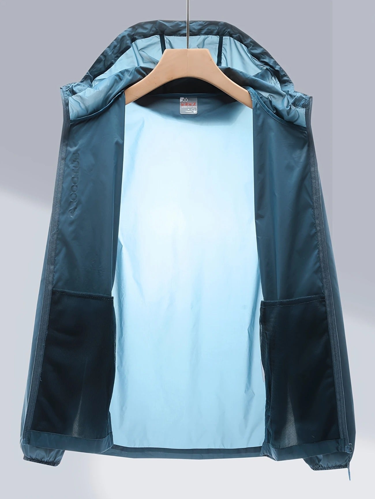 Men's UPF 50+ Sun Hoodie – Lightweight Zip-Up w/ Pockets | Moisture-Wicking & Breathable | 2208