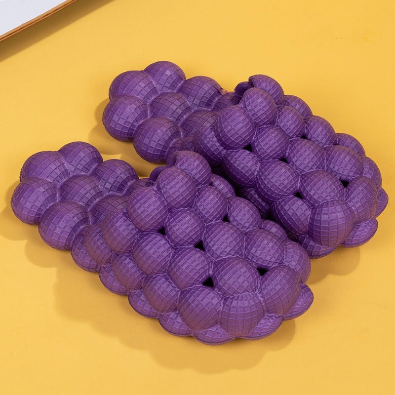 Chaussons à bulles unisexes en EVA de haute qualité, antidérapants, semelle de massage personnalisée en EVA, pantoufles à bulles d'intérieur souples pour la maison | RZ0025