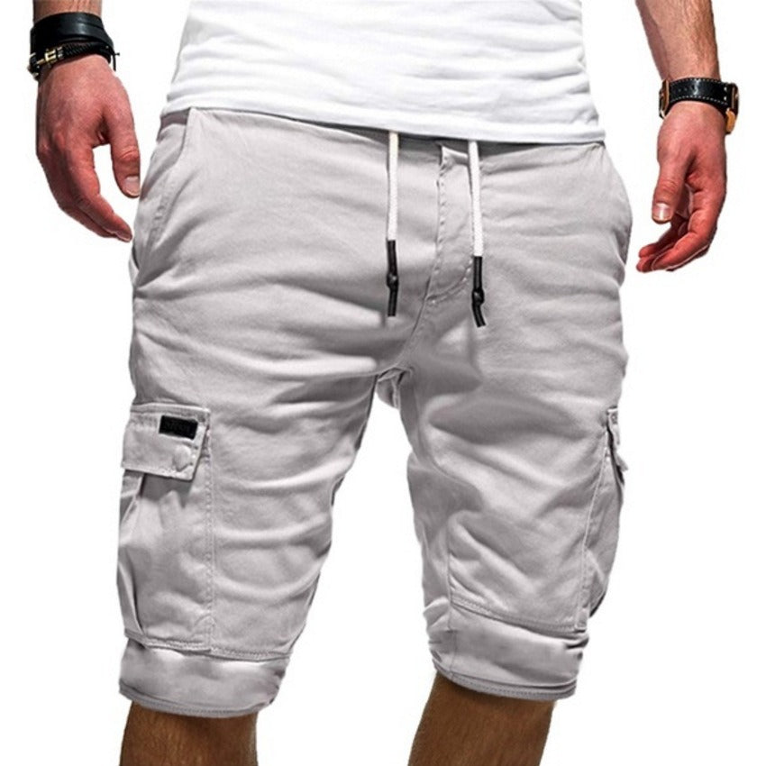 Pantaloni corti sportivi da lavoro con patchwork, casual, estivi, all'aperto | DK-05