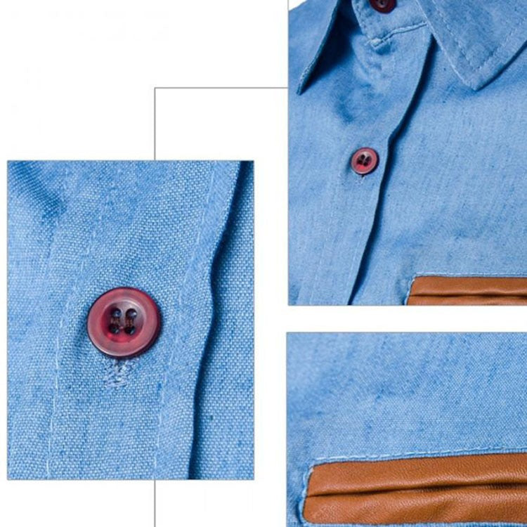 Camicia da uomo a maniche lunghe tinta unita vestibilità slim business casual | 1800-NY13