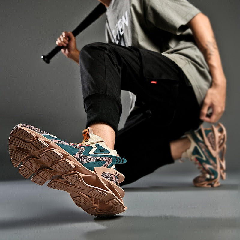 Men's Lightweight Running Sneakers Fashion Casual Flying Woven Trainers Blade Sports Shoes | 1236