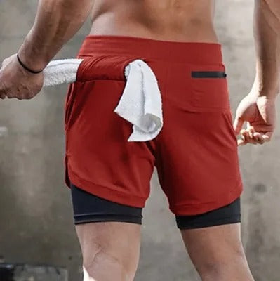 Pantaloncini sportivi corti comodi da uomo con tasche, pantaloncini casual elastici | DK-858