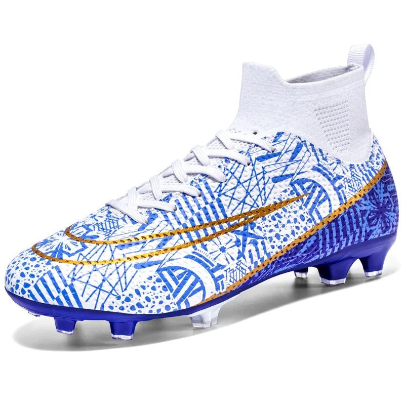 Chaussures de football professionnelles à crampons montantes et respirantes | 23152