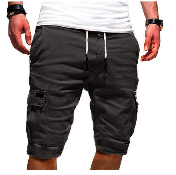 Pantaloni corti sportivi da lavoro con patchwork, casual, estivi, all'aperto | DK-05