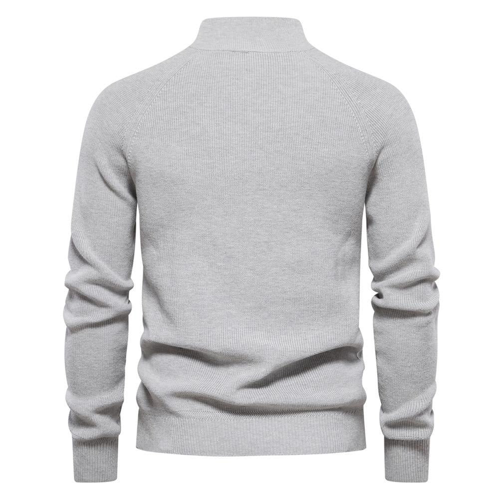 Cardigan con cerniera in cotone, maglioni casual, maglione invernale a collo alto | Y832