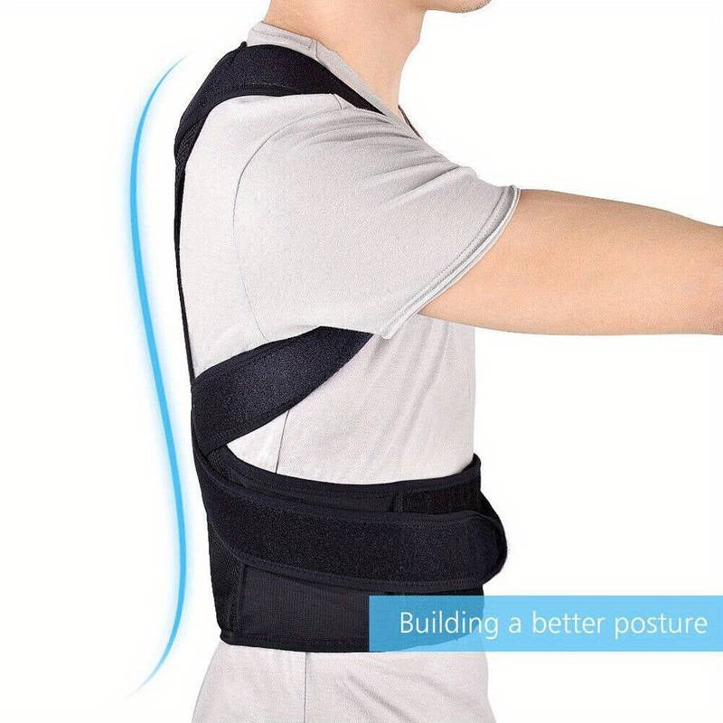 Men Women Neoprene Posture Corrector Bad Back Lumbar Shoulder Support Belt Brace | 1001