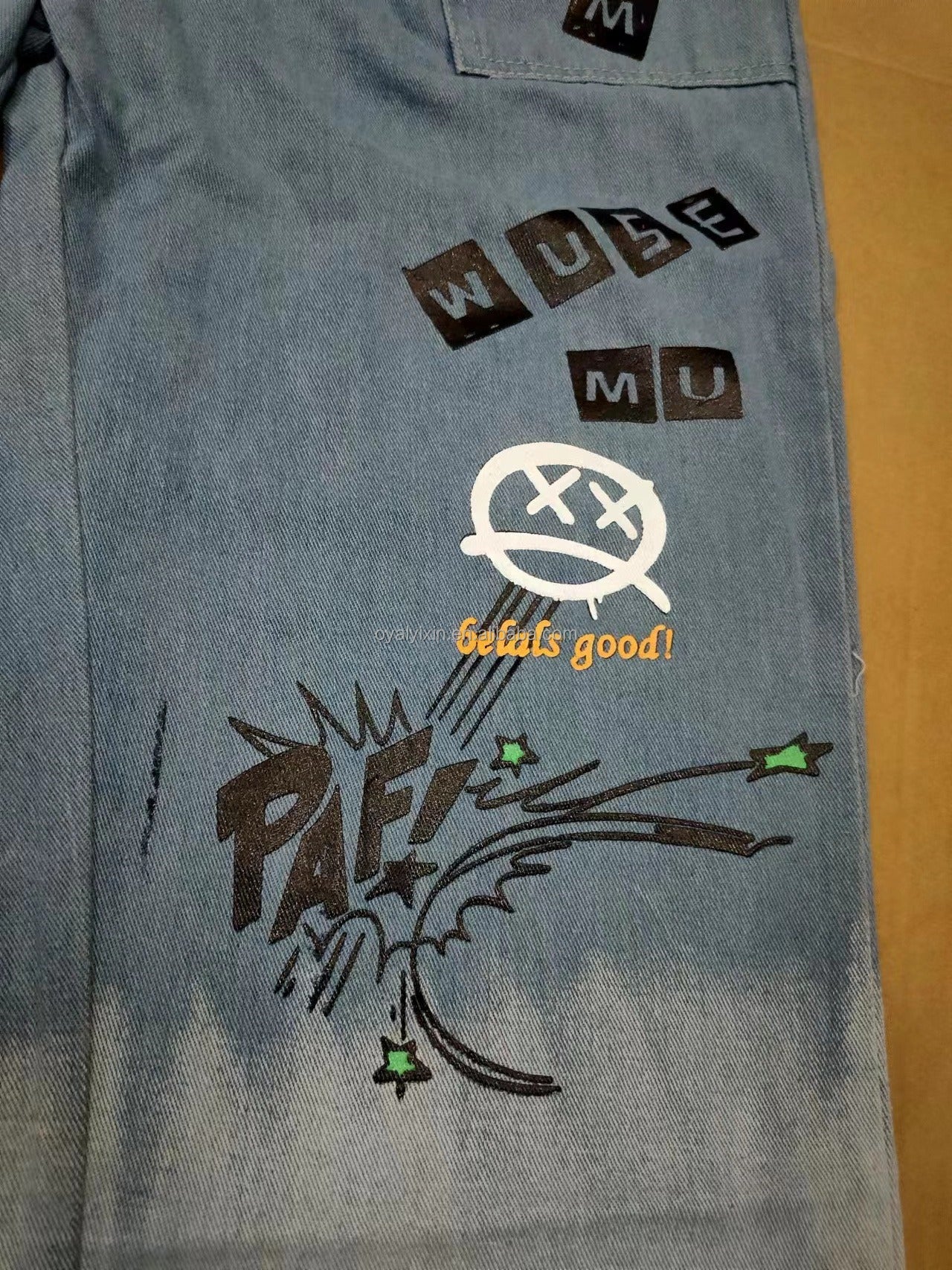 Pantalon en jean pour homme, nouveau design Toon, imprimé, décontracté, ample, mode, cargo | K5266