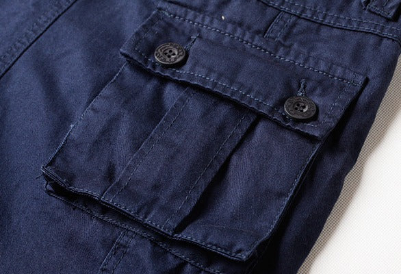 Pantalon cargo pour homme, salopette d'extérieur multi-poches, pantalon décontracté grande taille |