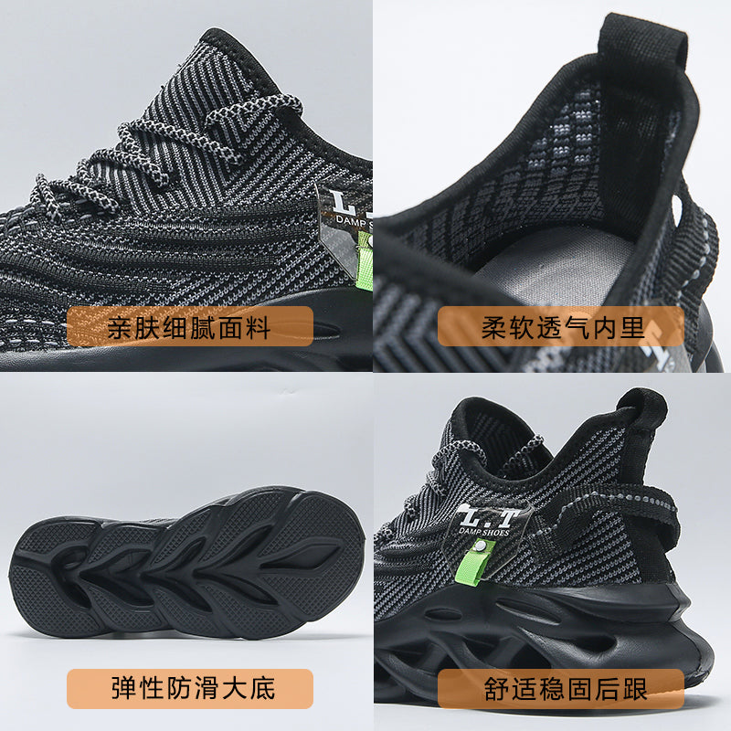 Scarpe da ginnastica sportive da uomo virali TikTok con lacci 2024 alla moda casual con suola intrecciata ultraleggera e testurizzata, scarpe comode | 2206