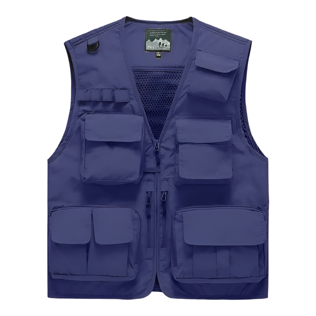 Gilet cargo multitasche da uomo, maglione da pesca per arrampicata, campeggio, escursionismo, gilet estivo