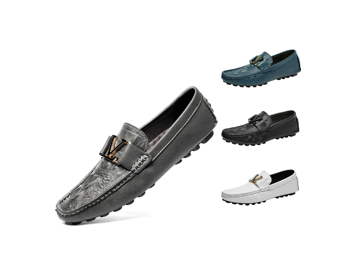 Scarpe in vera pelle di alta qualità, mocassini casual da infilare, scarpe in pelle | H9901