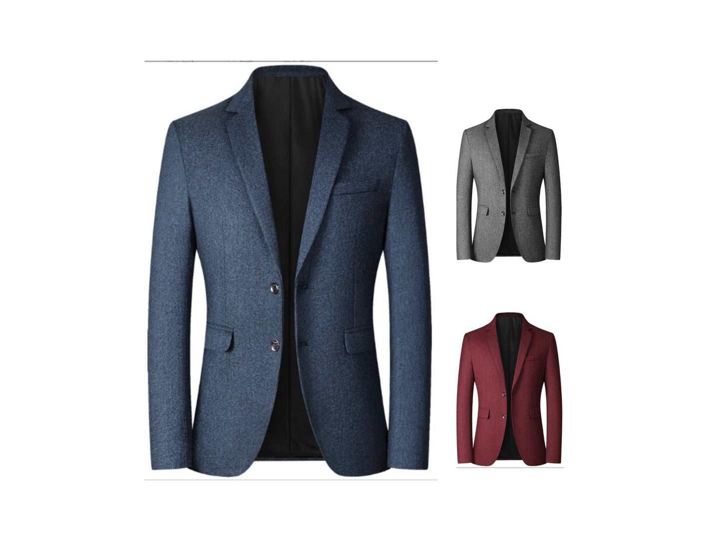Giacca da uomo monopetto polo scozzese casual attillato blazer da lavoro | X105