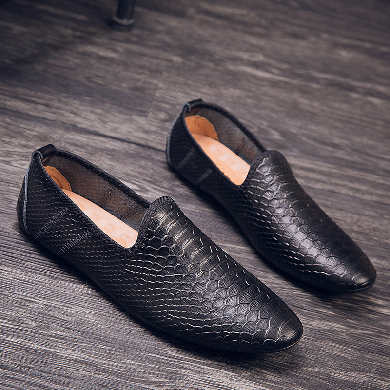 Scarpe da guida con mocassini in pelle da uomo, casual, alla moda, stile britannico | 699
