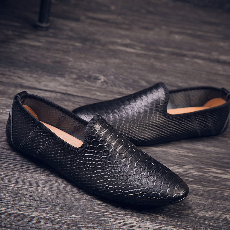 Scarpe da guida con mocassini in pelle da uomo, casual, alla moda, stile britannico | 699