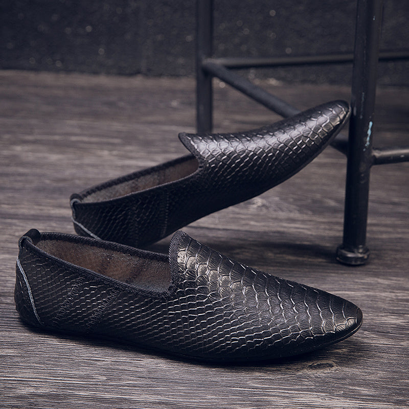 Scarpe da guida con mocassini in pelle da uomo, casual, alla moda, stile britannico | 699
