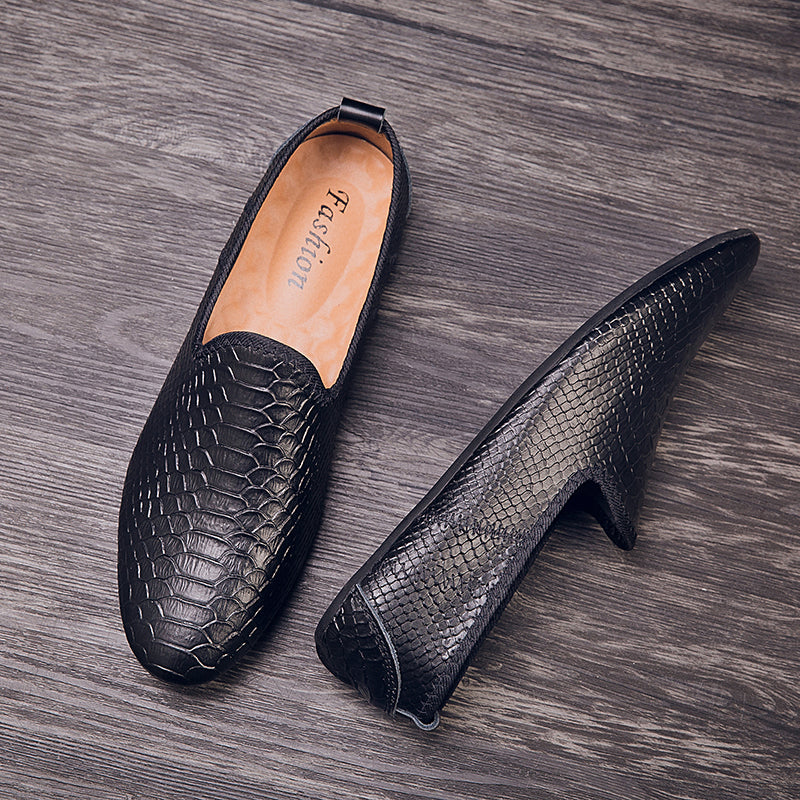 Scarpe da guida con mocassini in pelle da uomo, casual, alla moda, stile britannico | 699