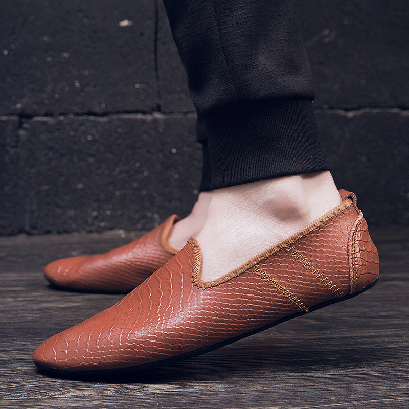 Scarpe da guida con mocassini in pelle da uomo, casual, alla moda, stile britannico | 699