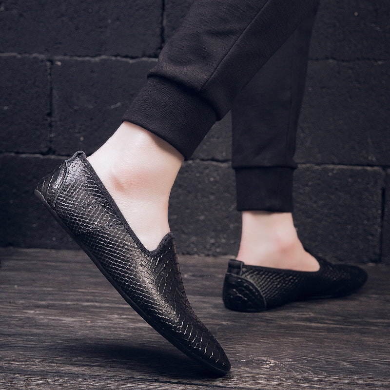 Scarpe da guida con mocassini in pelle da uomo, casual, alla moda, stile britannico | 699
