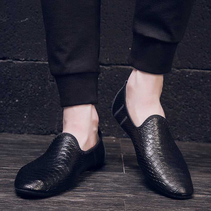Scarpe da guida con mocassini in pelle da uomo, casual, alla moda, stile britannico | 699