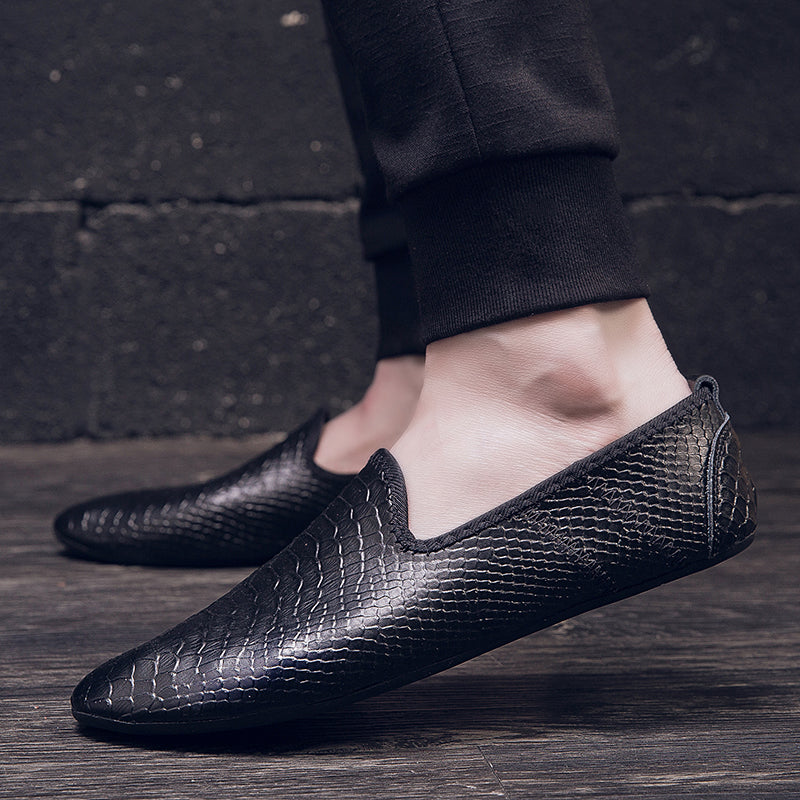 Scarpe da guida con mocassini in pelle da uomo, casual, alla moda, stile britannico | 699