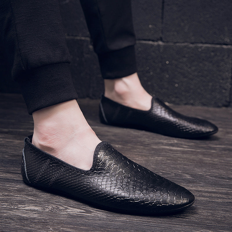 Scarpe da guida con mocassini in pelle da uomo, casual, alla moda, stile britannico | 699
