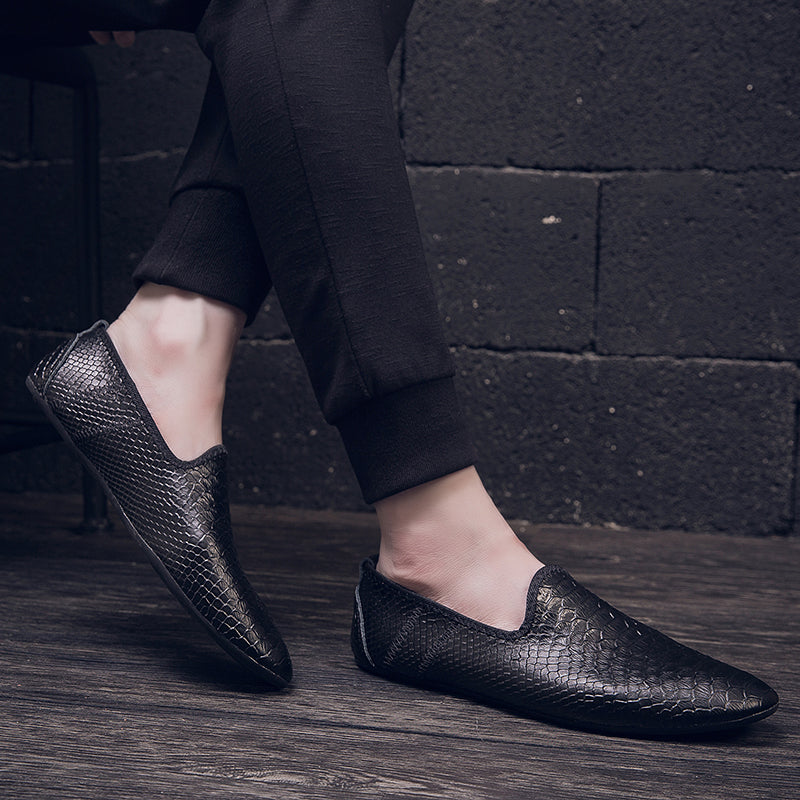 Scarpe da guida con mocassini in pelle da uomo, casual, alla moda, stile britannico | 699