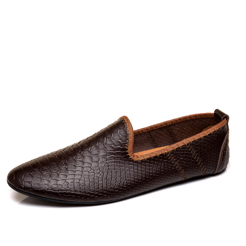 Scarpe da guida con mocassini in pelle da uomo, casual, alla moda, stile britannico | 699