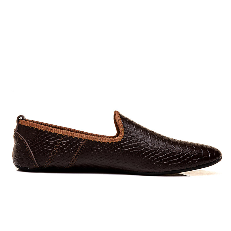 Scarpe da guida con mocassini in pelle da uomo, casual, alla moda, stile britannico | 699
