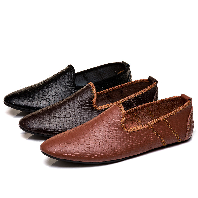 Scarpe da guida con mocassini in pelle da uomo, casual, alla moda, stile britannico | 699