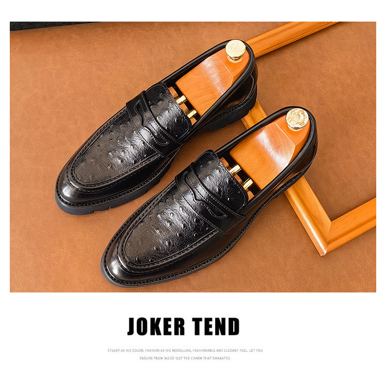Mocassins Penny pour hommes de qualité supérieure, mocassins d'affaires formels à enfiler, chaussures en cuir | 8851