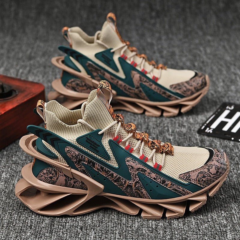 Men's Lightweight Running Sneakers Fashion Casual Flying Woven Trainers Blade Sports Shoes | 1236