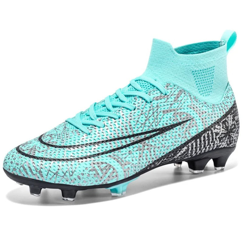 Chaussures de football professionnelles à crampons montantes et respirantes | 23152