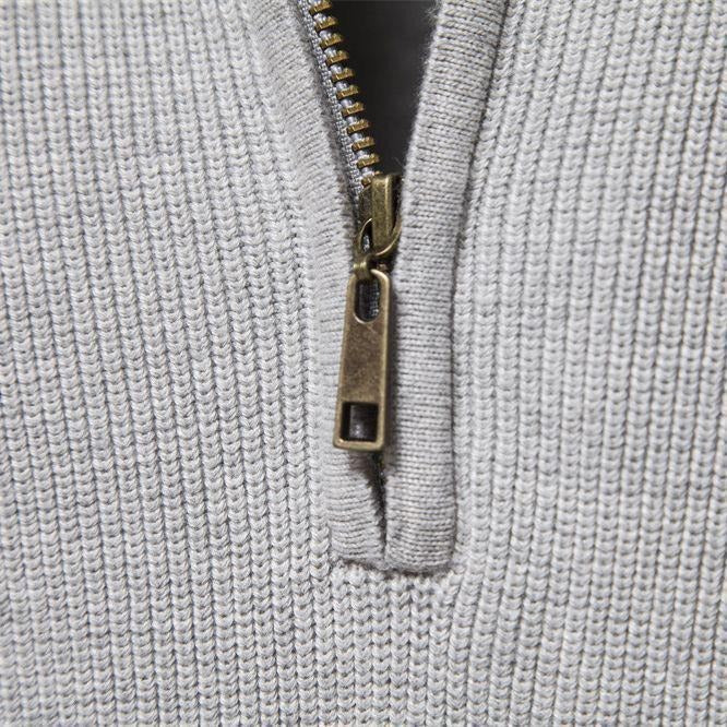 Cardigan con cerniera in cotone, maglioni casual, maglione invernale a collo alto | Y832