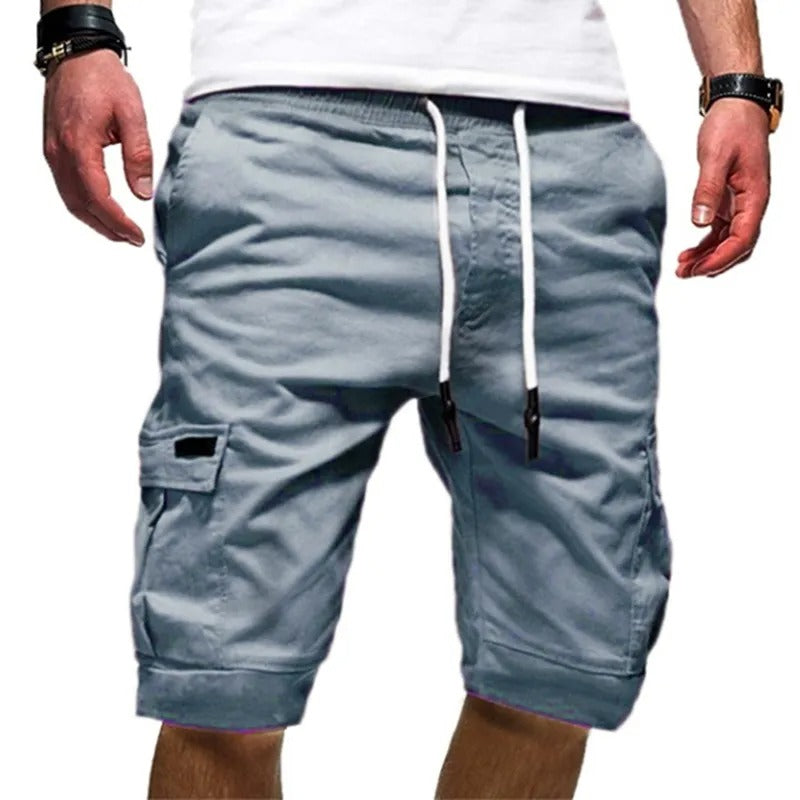 Pantaloni corti sportivi da lavoro con patchwork, casual, estivi, all'aperto | DK-05