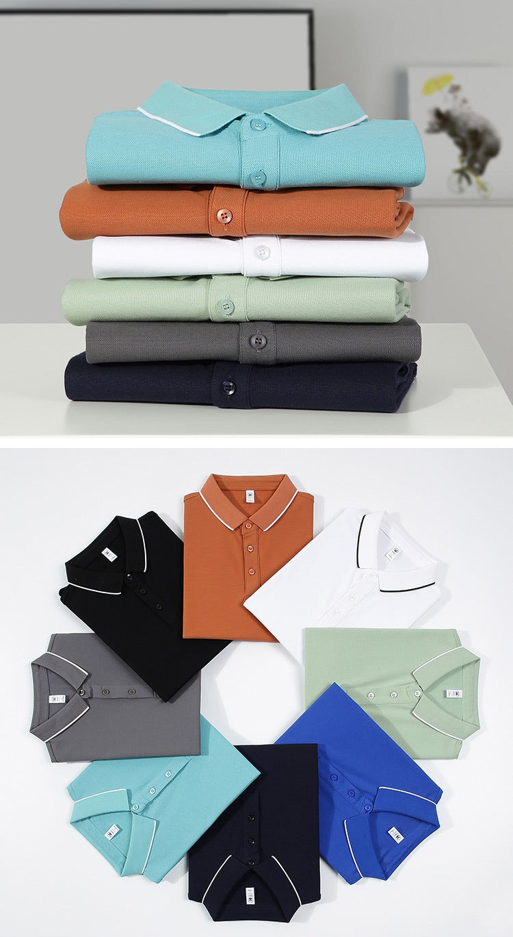 Polo da uomo in 100% cotone, a maniche corte, modello polo | JH-S6001
